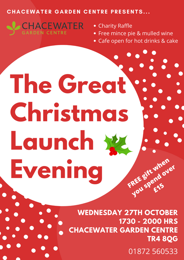 Christmas Launch Evening | Chacewater Garden Centre | UK