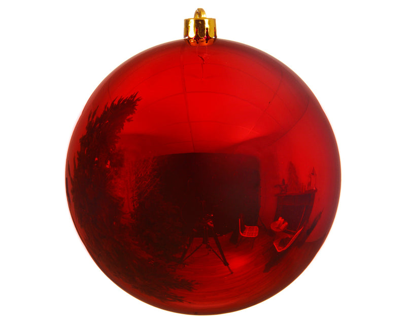 Red Shiny Shatterproof Baubles (20cm)