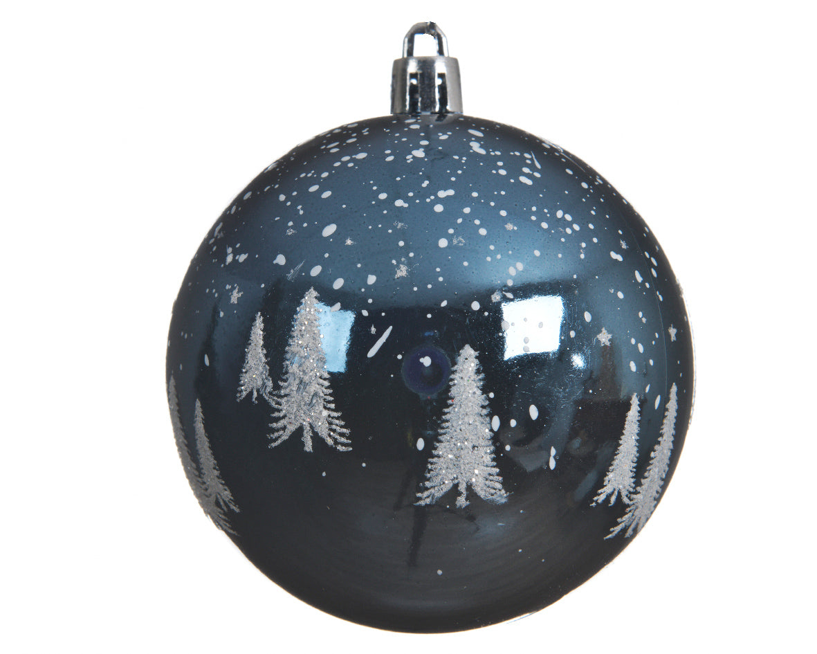 Night Blue Shiny Shatterproof Bauble