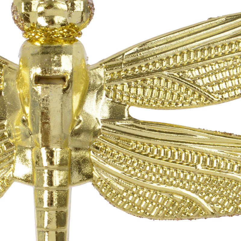 Golden Glitter Dragonfly Ornament