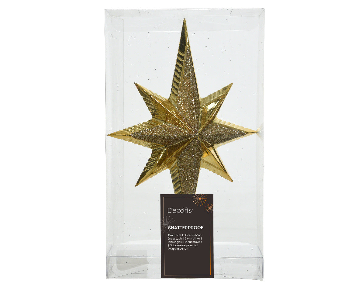 Gold Star Shatterproof Tree Topper