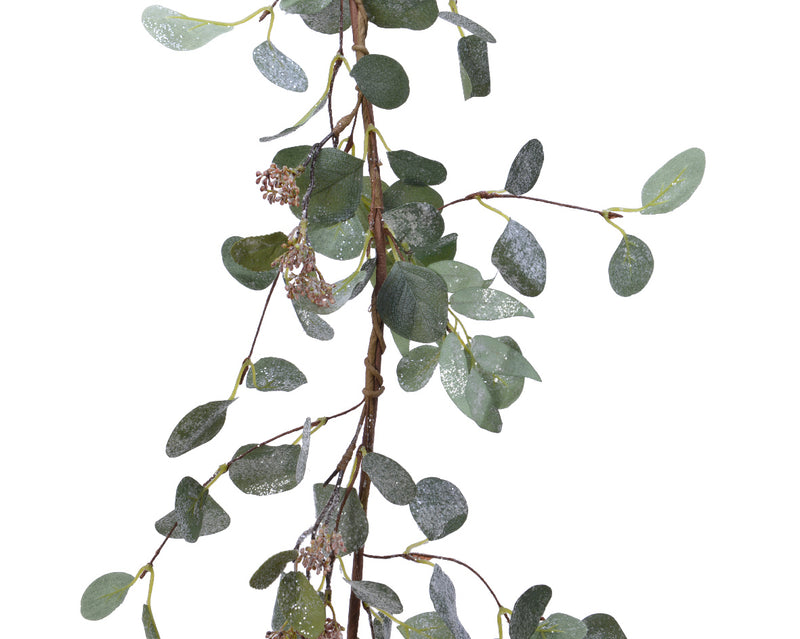 Eucalyptus Garland with Glitter Berries (50cm)