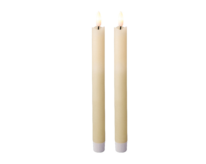 Set of 2 LED Wick Dinner Candles (Indoor)