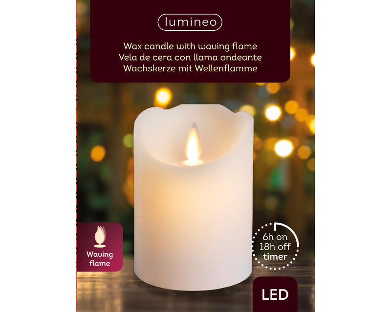 10cm LED Waving Candle (Indoor)