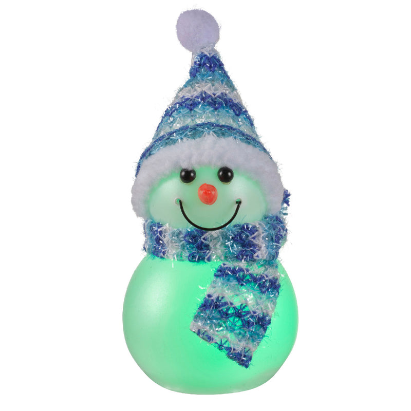 Color-Changing LED Snowman Figures (3 Designs, Indoor)