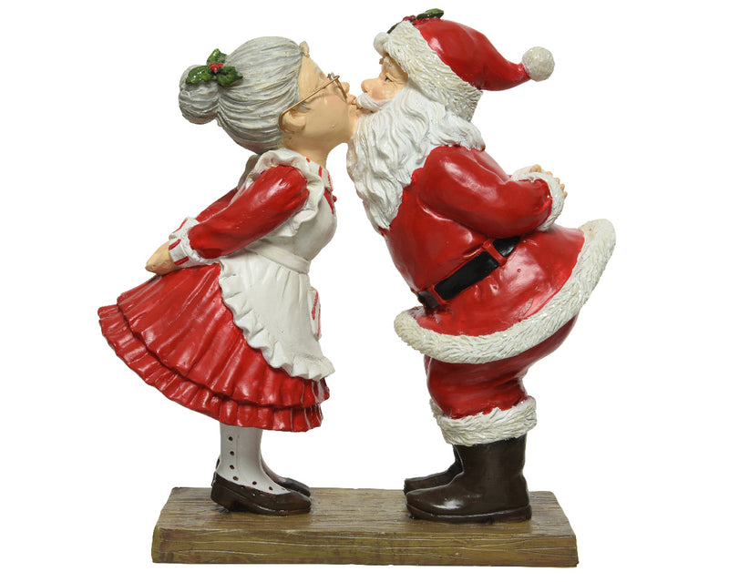 Santa Polyresin Figure Kissing Ornament