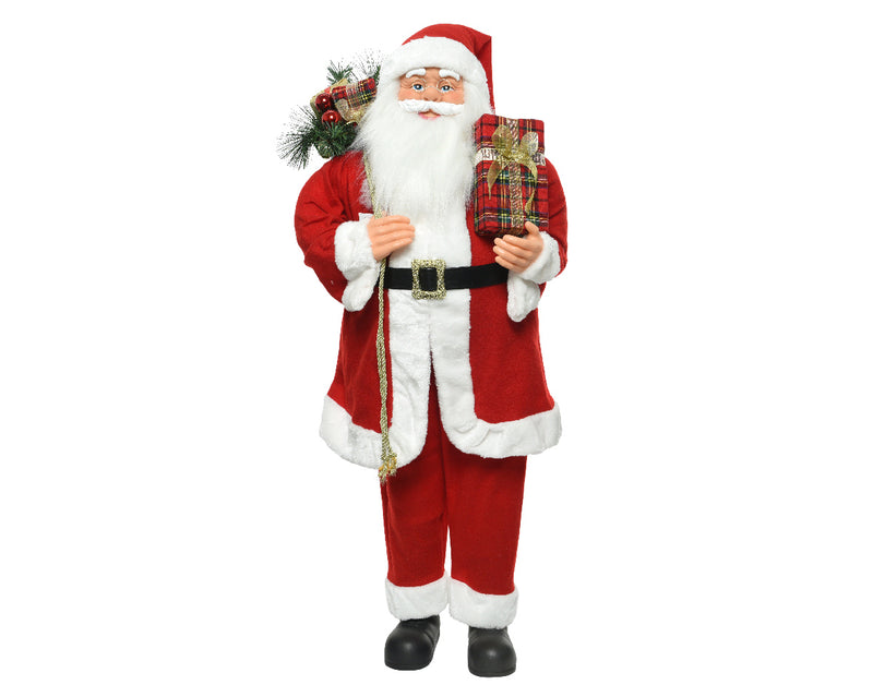 110cm Polyester Santa with Presents