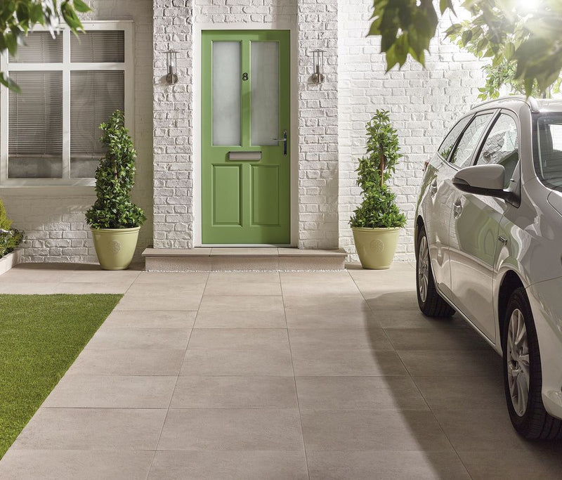 Porcelain Paving 600 x 600mm Oyster Twin Pack