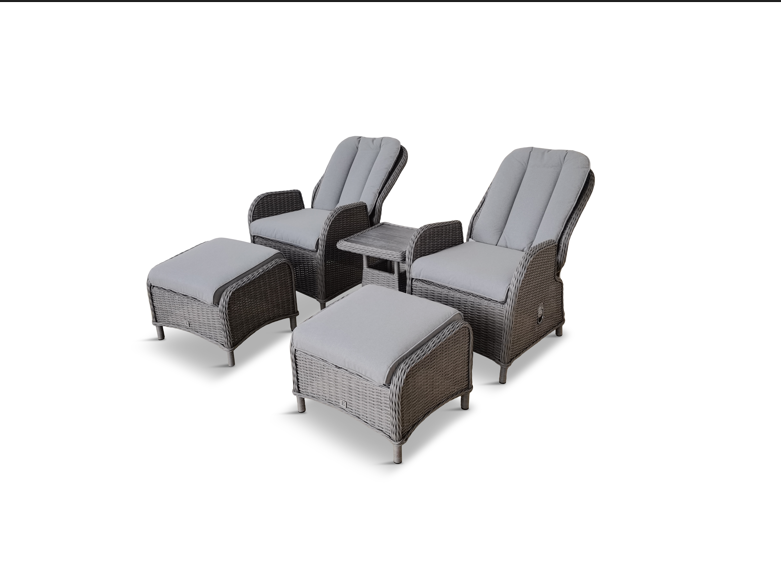 Corsica Anthracite 5 Piece Recliner Set