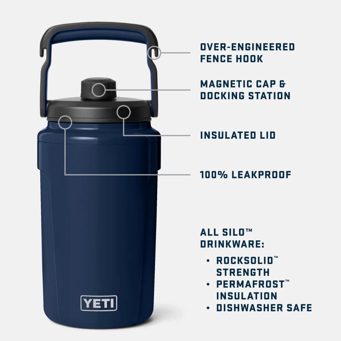 Silo 1/2 Gallon (1.89 Litre) Jug - Navy