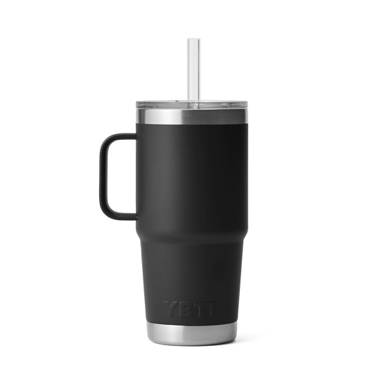 Rambler 25oz Straw Mug Black