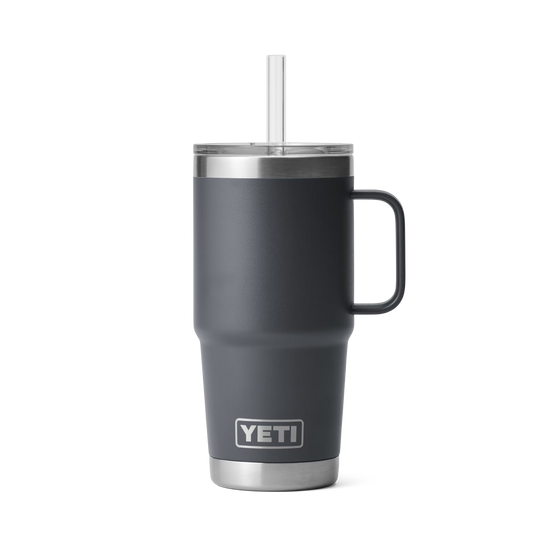 Rambler 25oz Straw Mug Charcoal