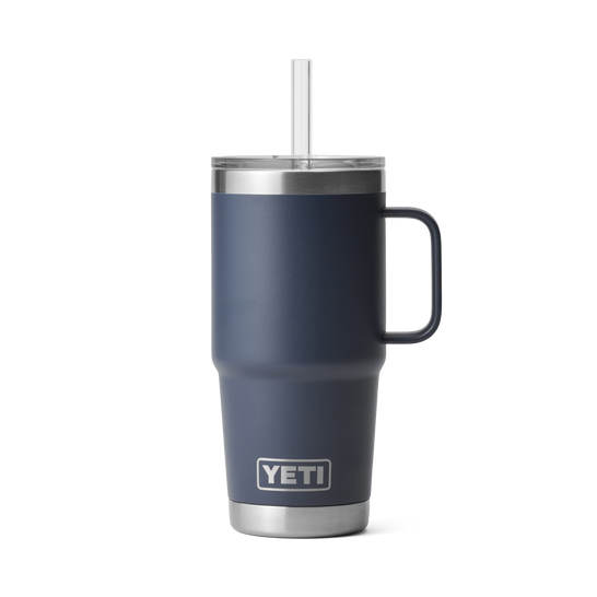 Rambler 25oz Straw Mug Navy