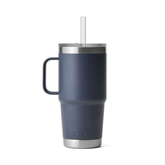 Rambler 25oz Straw Mug Navy