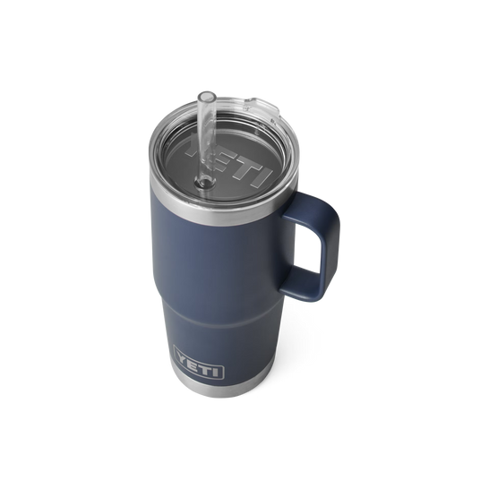 Rambler 25oz Straw Mug Navy