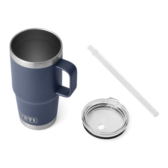 Rambler 25oz Straw Mug Navy