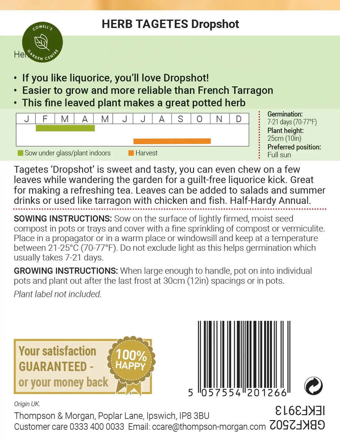 Herb Tagetes Dropshot