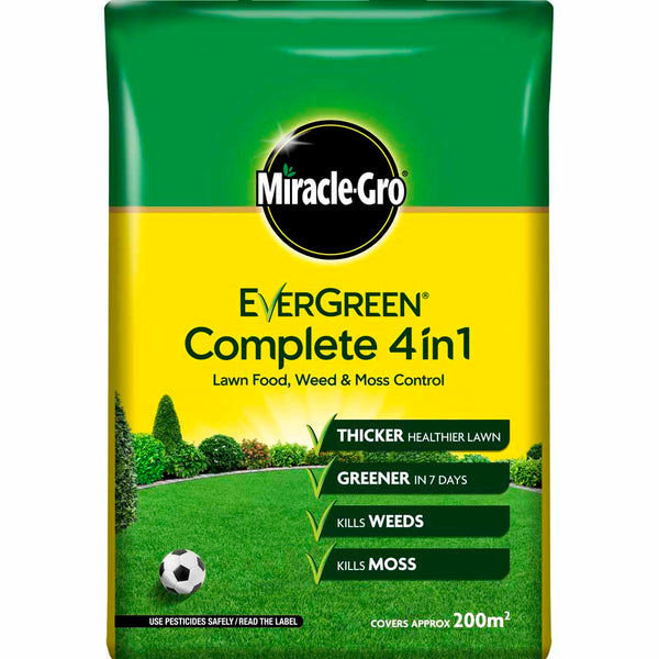 Miracle-Gro Evergreen Complete 4-in-1 Lawn Feed, Weed and Moss Killer | Cornwall Garden Shop | UK
