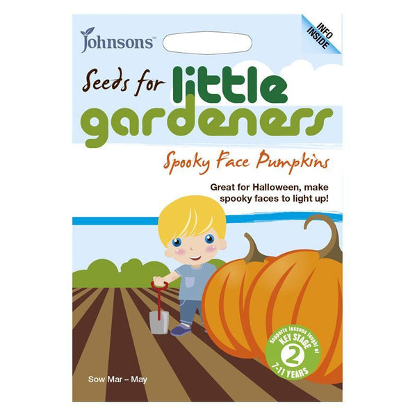 Pumpkin 'Spooky Face' Seeds Little Gardeners