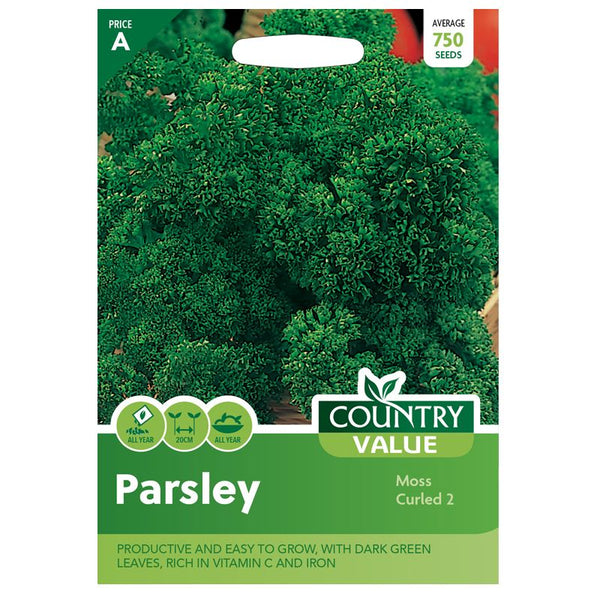 Parsley Moss Curled 2 Herb Seeds Country Value