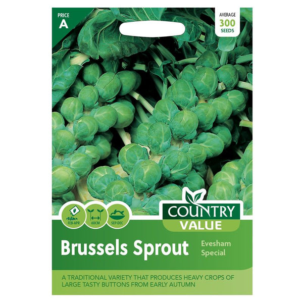 Brussels Sprout Evesham Special Seeds Country Value