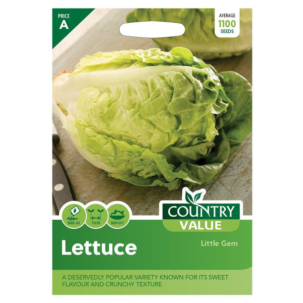 Lettuce Little Gem Seeds Country Value