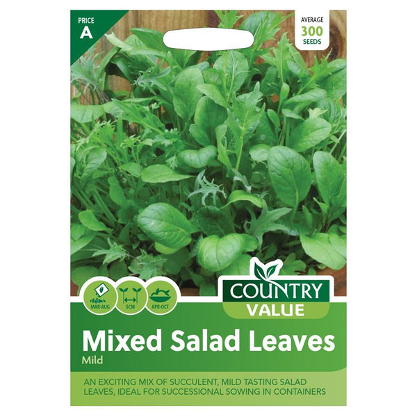 Salad Leaves Mild Mixed Seeds Country Value