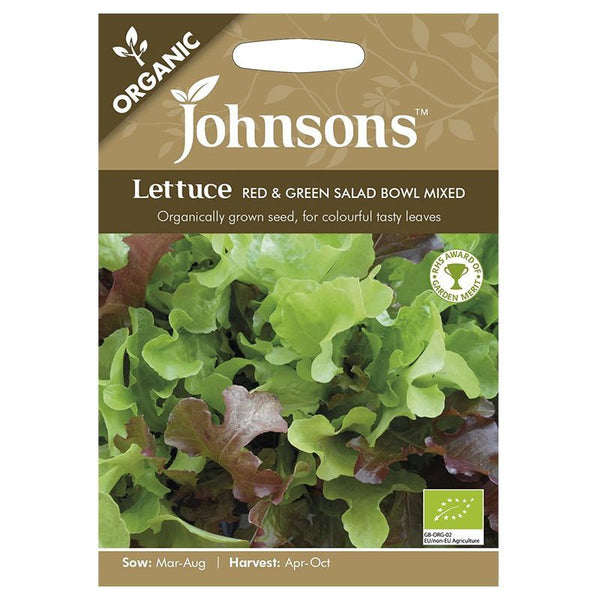Lettuce Red & Green Salad Bowl Mixed Organic Seeds