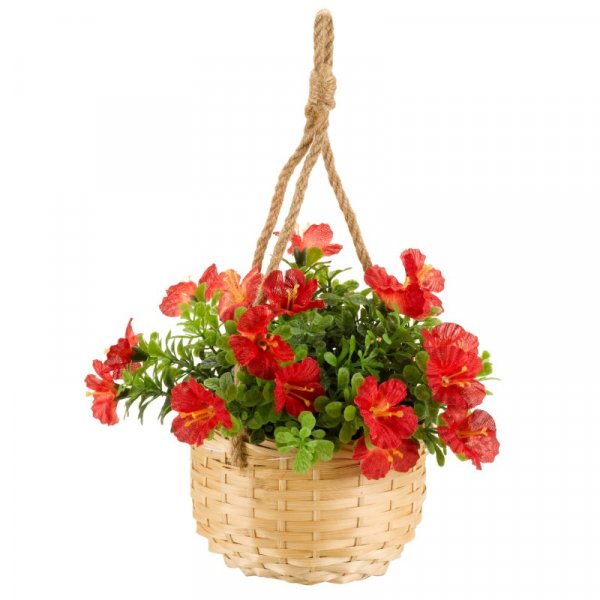 Artificial Hanging Basket Blossom Bouquet 18cm