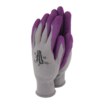 Weed Master Bamboo Ladies Gloves Small Grape | Cornwall Garden Shop | UK