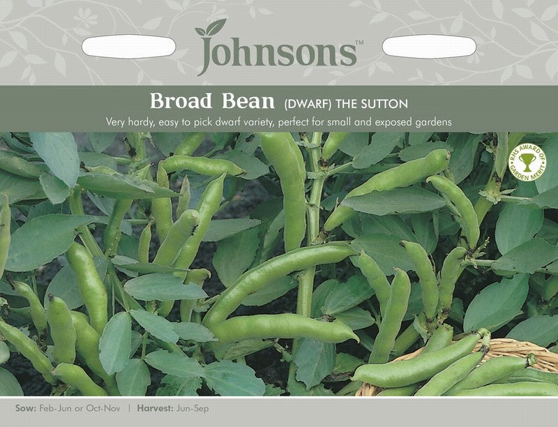 Broad Bean (Dwarf) The Sutton Seeds