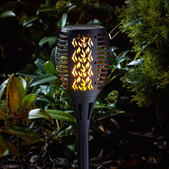 Solar Stake Light Cool Flame Compact Torch