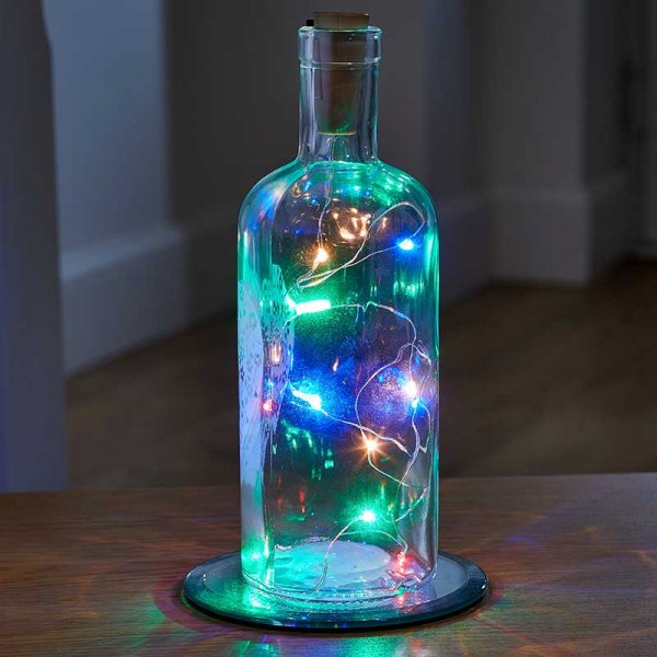 Bottle It! Multi Coloured Christmas String Lights