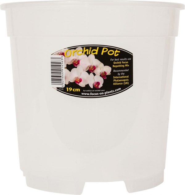 Orchid Pot 19cm CLEAR