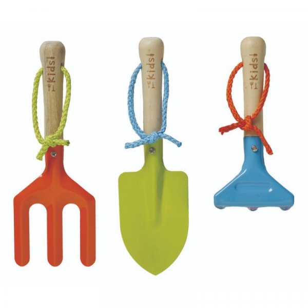 Children's Garden Fork, Trowel & Rake Set