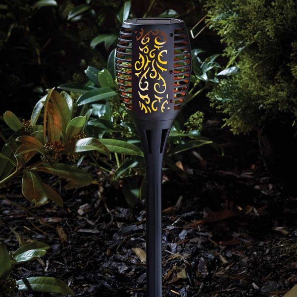 Solar Stake Light Cool Flame Flaming Torch