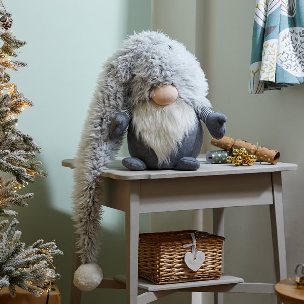 Super Furry Winter Bjorn - Grey Christmas Plush