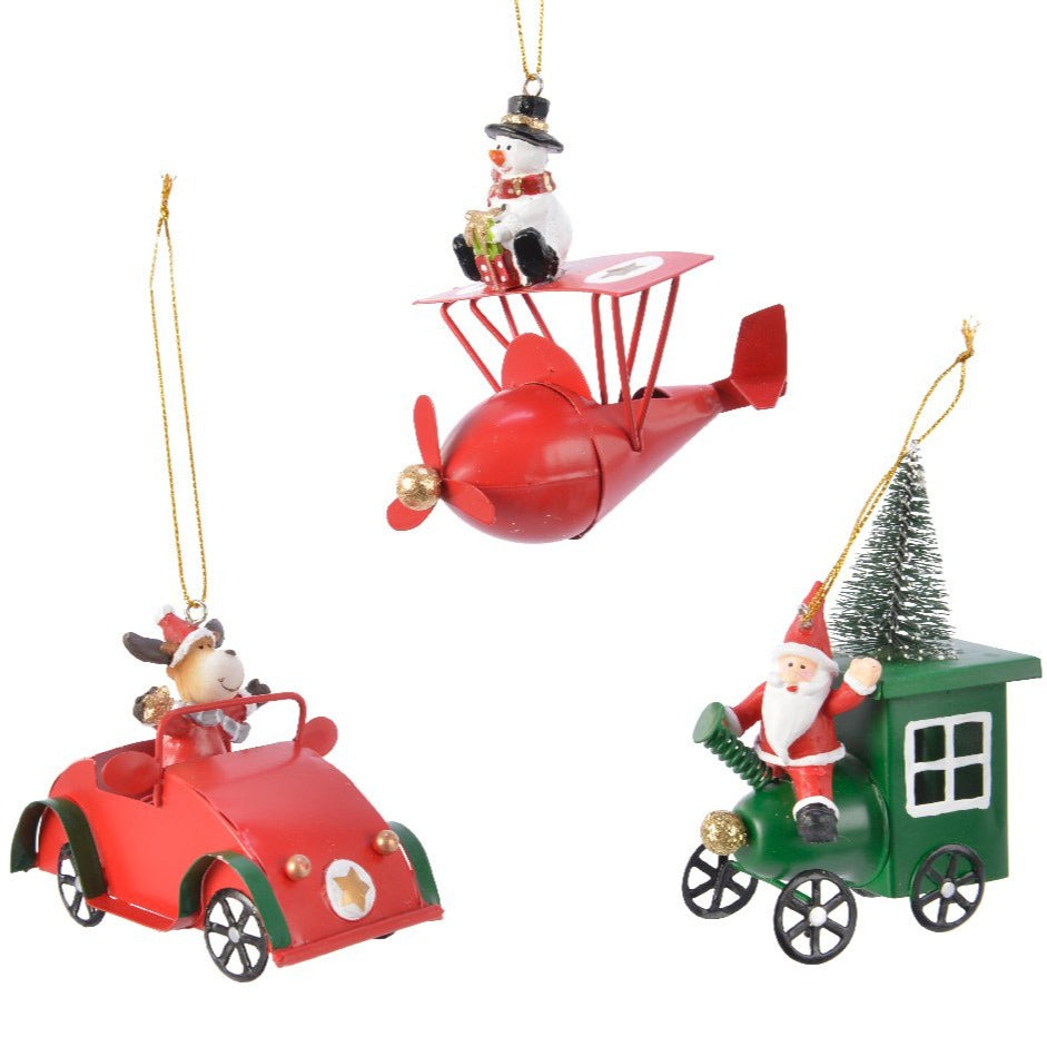 Christmas Vehicle Hanging Decoration | Cornwall Garden Shop | UK