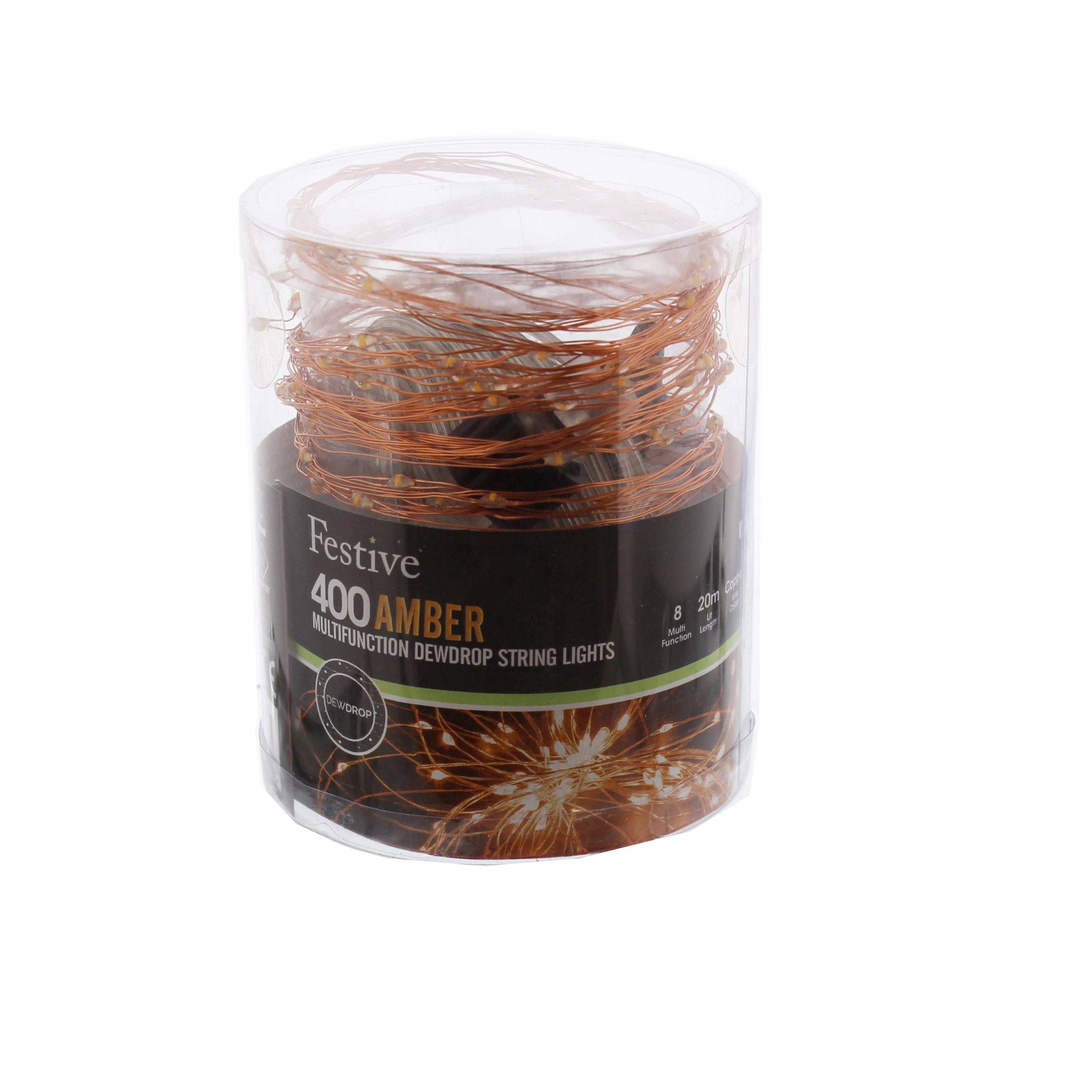 400 Amber Multifunction Dewdrop Lights | Cornwall Garden Shop | UK