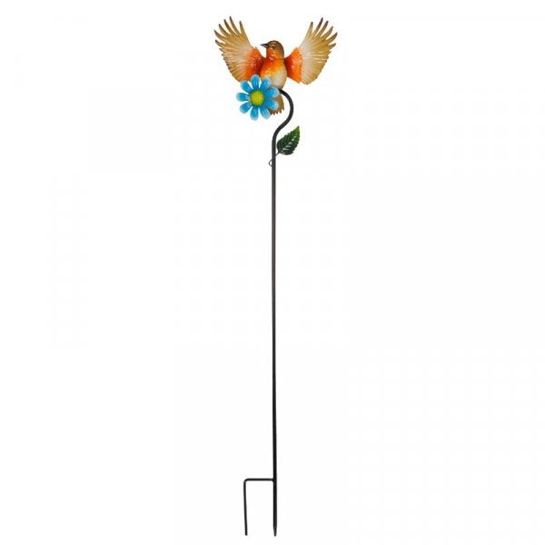 Border Stake Flower Birds