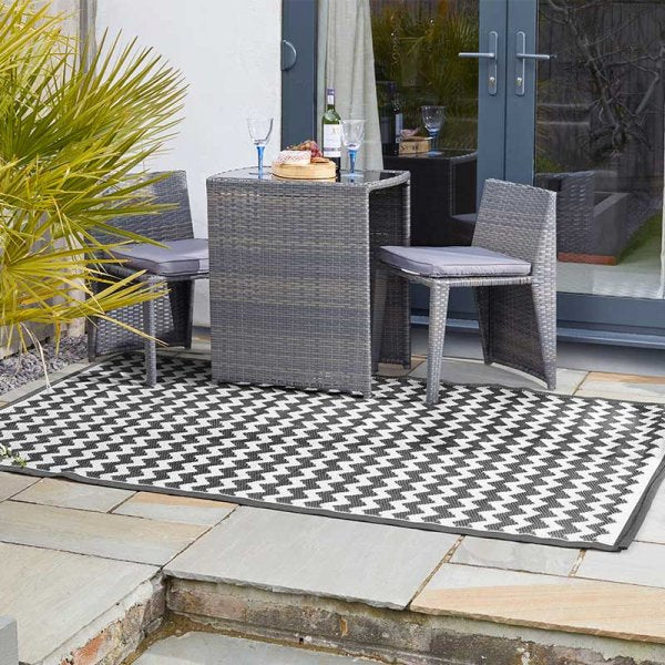 Rug Alfresco Atlantis Jumbo - Onyx & Slate 1.5 x 2.1m