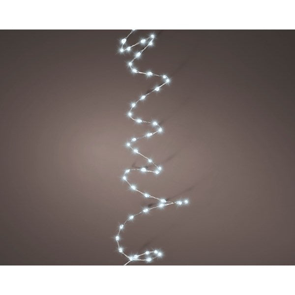 Micro LED Battery Operated 100 Multi-function Extra Dense Twinkle String Lights Cool White