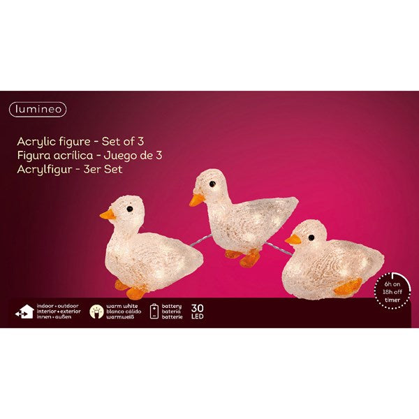 LED Acrylic Duck Outdoor Ornament | Cornwall Garden Shop | UK