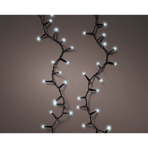 LED Battery Operated 600 Multi-function Twinkle String Lights Cool White