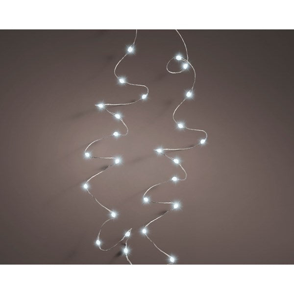 LED Battery Operated 100 Multi-function Twinkle String Lights Cool White