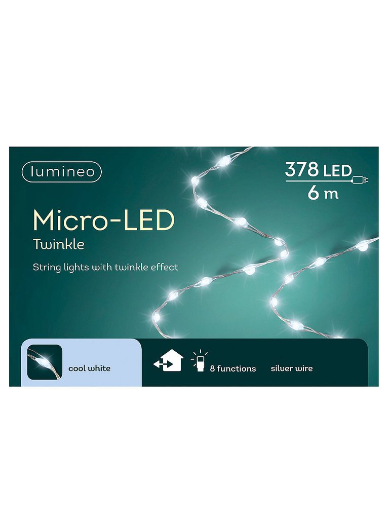 Micro LED 378 Multi-function Twinkle String Lights Cool White
