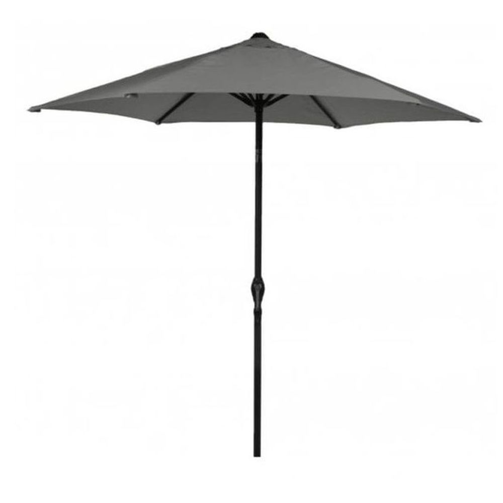 Soleil 2.7m Crank and Tilt Parasol - Grey