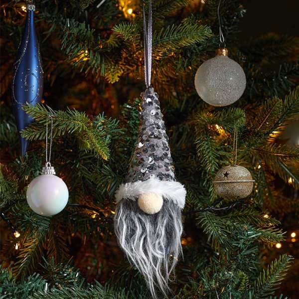 Gonklet Grey Hanging Decoration 15cm