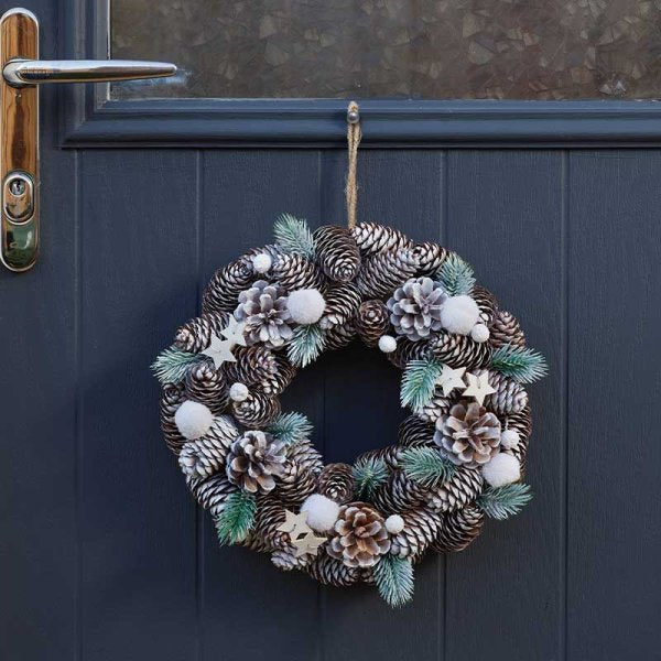 Wreath Frost Pine 36 cm