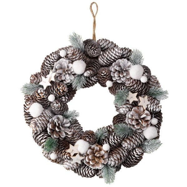 Wreath Frost Pine 36 cm